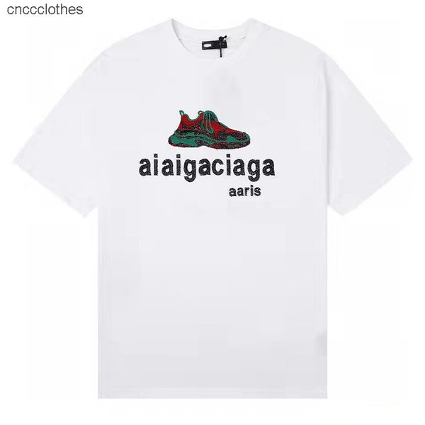 

blencige correct verified version 2022 summer b color daddy shoes pattern t-shirt for men women, White;black