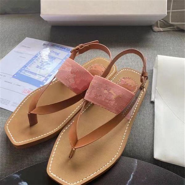 

2021 fashion designer women beach sandals embroidery platform shoes flip flops loafers summer flats ladies sandals slipper size 35279c, Black