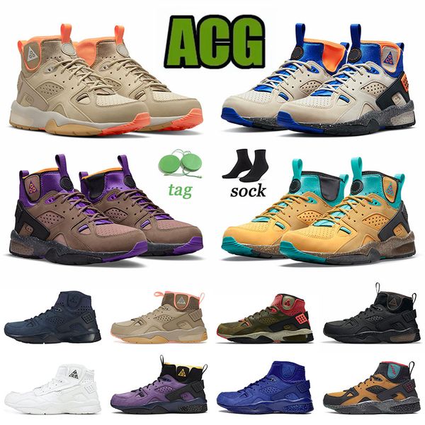 

acg mowabb huarache og running shoes professional men rattan birch hurache huaraches trainers sneakers sports trail end brown gravity purple