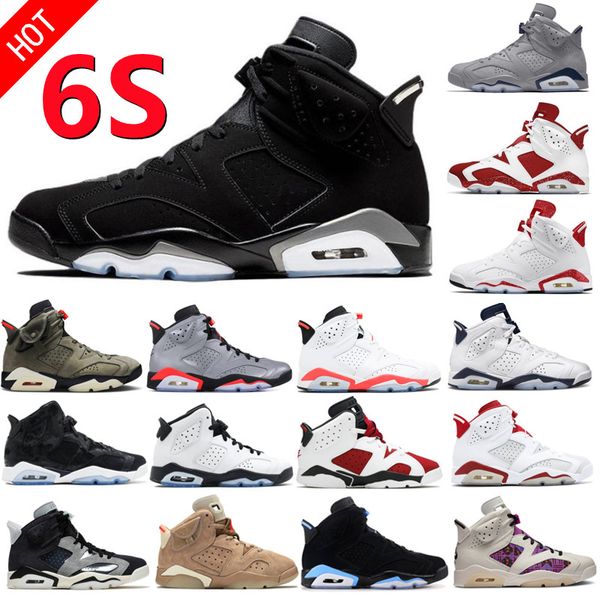 

shoes 6s vi 6 men unc home carmine midnight navy infrared black cat quai 54 red oreo sport blue iron grey sneakers trainers size 7-13