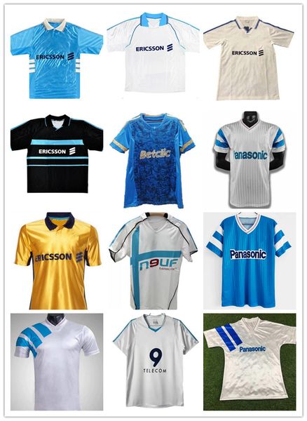 

90 91 93 98 99 retro papin soccer jersey commemorate shirt deschamps boli desailly voller football pires, Black;yellow