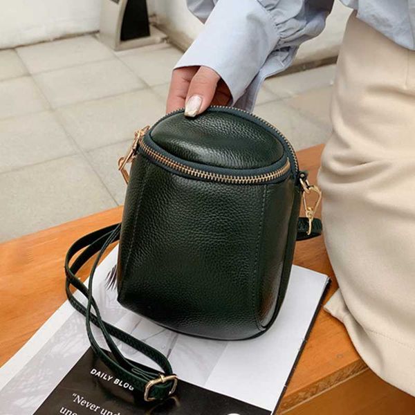 

evening bags 100% genuine leather women shoulder fashion handbags women's bag designer first layer cowhide crossbody totes
