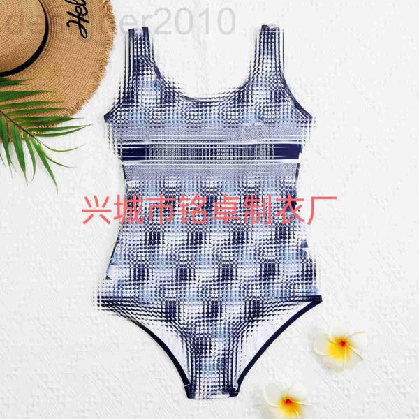 

women's swimwear designer 22 new swimsuit women's ins style conservative belly covering slim fit fresh print triangle shoulder str, White;black