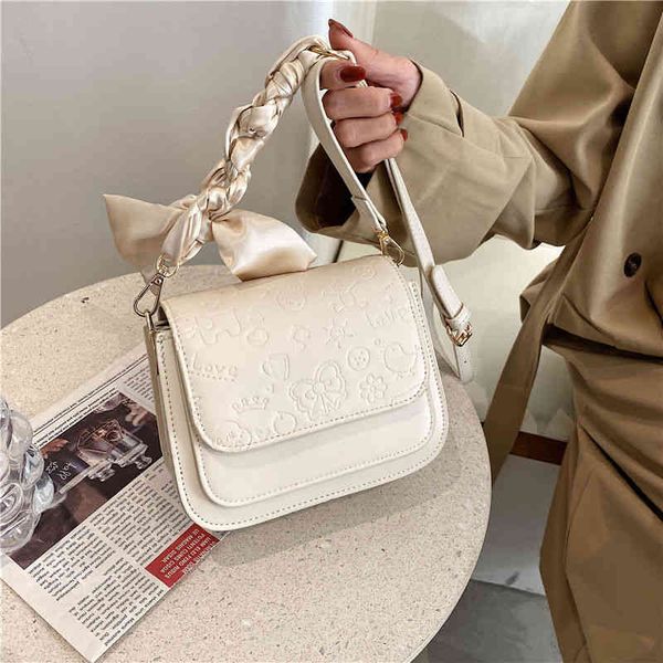 

popular single shoulder messenger women's new versatile small square bag
