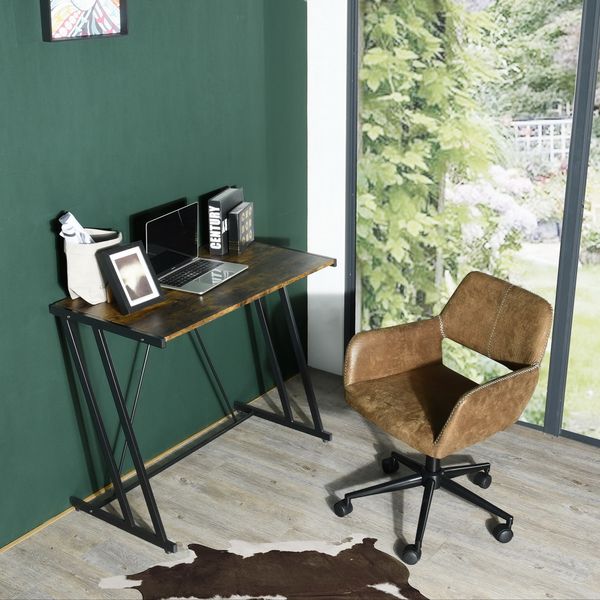 

office furniture computer desk lapwriting study workstation z-shaped metal frame