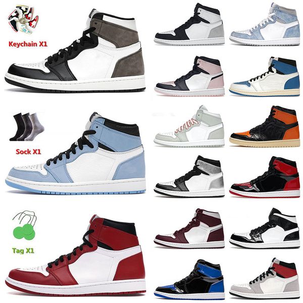 

original mens basketball jumpman shoes 1 1s grey fog hyper royal chicago carbon fiber obsidian rebellionaire visionaire ssneakers trainers s