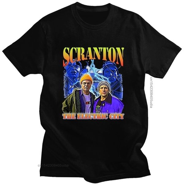 

oversized t-shirt the office dunder mifflin dwight tv show scranton tshirts male mens vintage cotton tshirt unique 220505, White;black