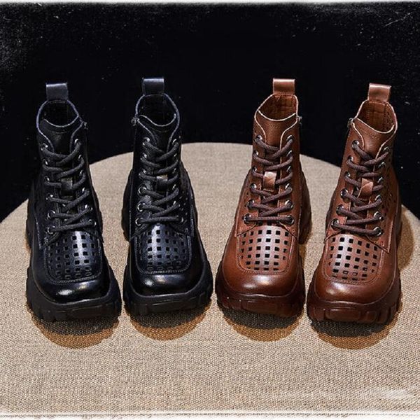 

new fashion women boots pumps 2022 summer wedges ladies sandals platform ankle boots da035, Black