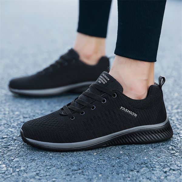 

fashion casual breathable shoes walking sneakers mens tennis black tenis masculino zapatillas hombre 220804