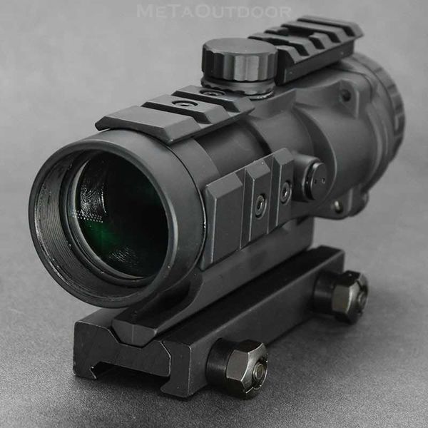 

tactical 3x32 prism rifle optics scope with weaver picatinny rail mount hunting shooting airsoft riflescope