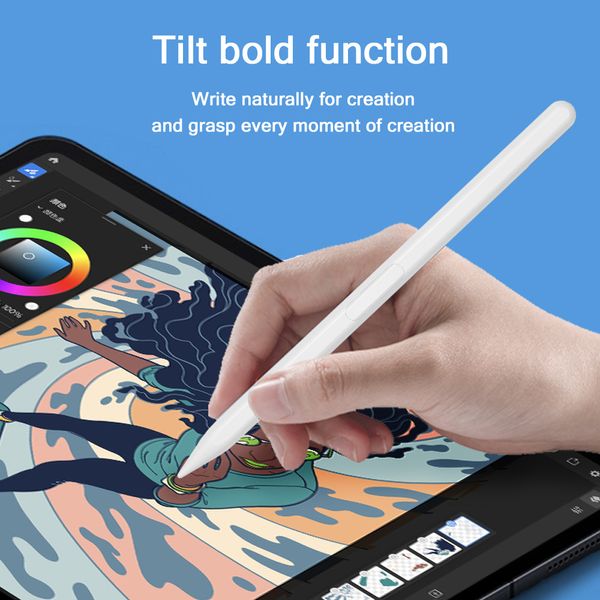 2022 Novo formato capacitivo caneta caneta iOS Bluetooth ímã sem fio Charging Tablet STYLUS