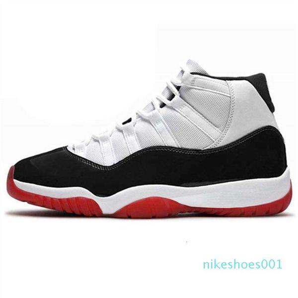 

11 11s basketball shoes jumpman women mens trainers sneakers low lengend blue citrus white bred concord jubilee 25th anniversary c2219, Black