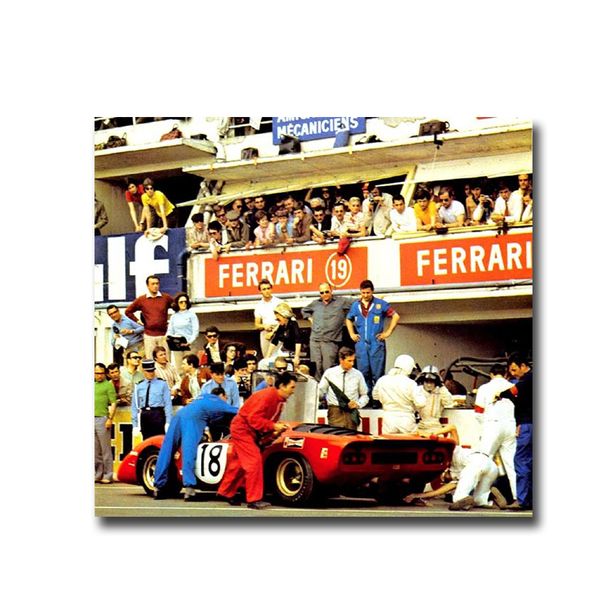 24 ORE DI LE MANS Dipinto su tela Stampa Poster Wall Art Picture For Kid Room Home Decoration Frameless