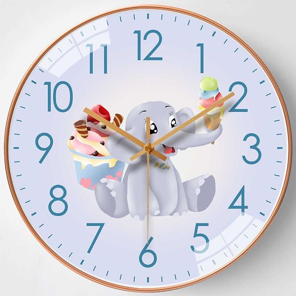 Настенные часы несколько размеров большие часы декор дизайн мультфильма дизайн тихо для детей для детей спальня кухня дома Reloj paredwallwall