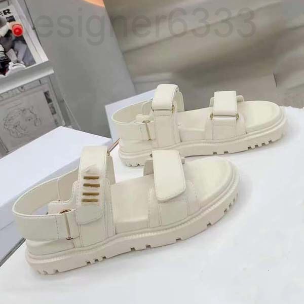 

sandals designer level woman luxury crystal calf leather platform sandals designer women's flat shoels 35-41 with box mohh, Black