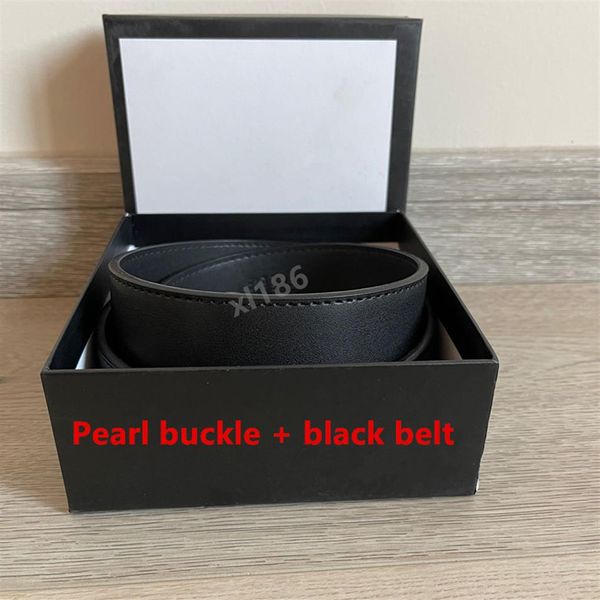 

men designers belts women waistband ceinture pearl buckle genuine leather classical designer belt highly quality2929, Black;brown
