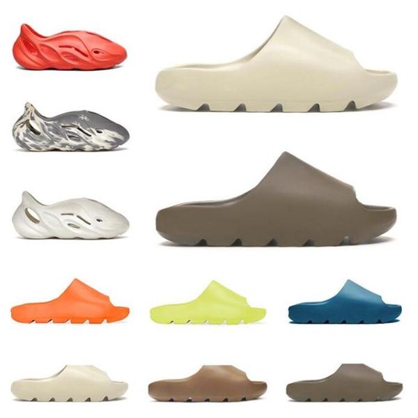 

men women shoes slippers fashion slides bone moon gray soot core desert sand glow green earth brown enfora ararat mens outdoor san2845, Black