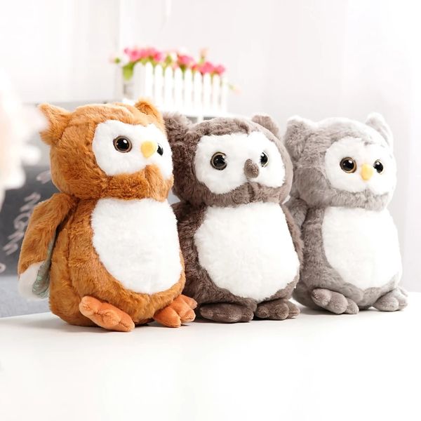 25/40 cm kawaii owl peluche giocattolo grazioso uccelli per uccelli bambola per neonati dono di compleanno cuscini per bambini bambini ragazzi decorazioni per la casa la384