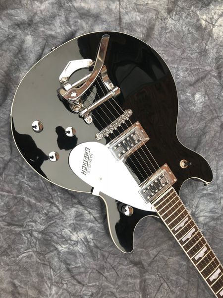 

jazz electric guitar mahogany body tremolo black