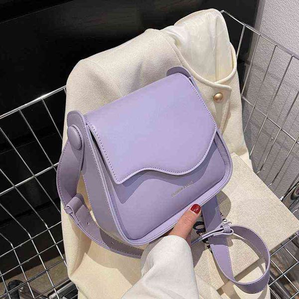

small flap crossbody messenger bags for women 2022 trend fashion pu leather summer candy color ladies branded shoulder handbags g220509