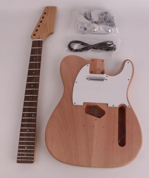 

roasted maple neck with mahogany wood body tl guitar kit set