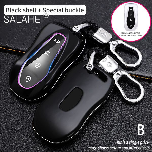 

car key cases cover shell fob for geely azkarra tugella fy11 2019 2020 atlas pro new emgrand gs x6 suv ec7 accessories keychain