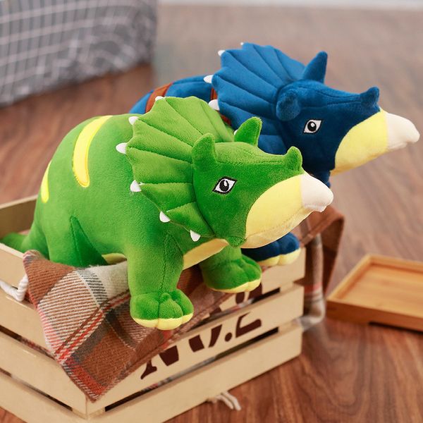 Imitação animal triângulo dragão stegosaurus boneca pelúcia brinquedo dinossauro boneca menino presente