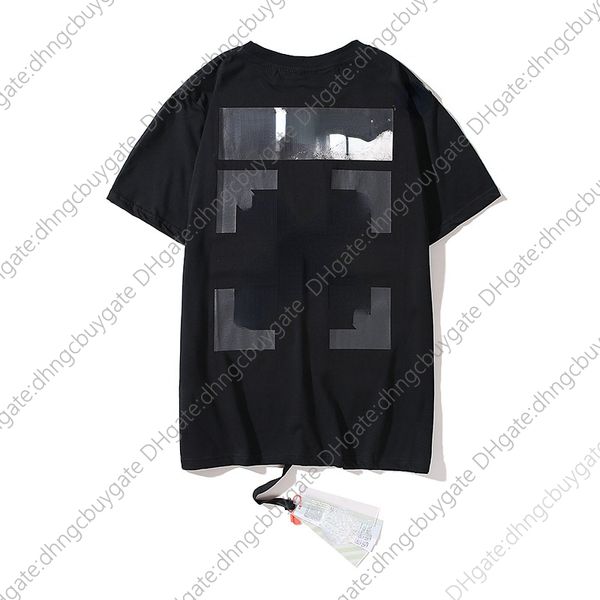

fashion designer brand luxury quality high ow letter white cloud print short sleeve t-shirt men's and women's loose european versi, White;black
