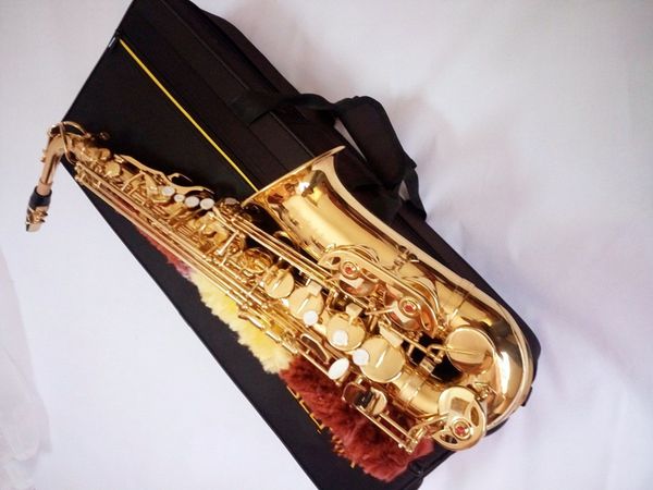 

kaluolin alto saxophone sax electrophoresis gold quality musical instrument with mouthpiece professional performance