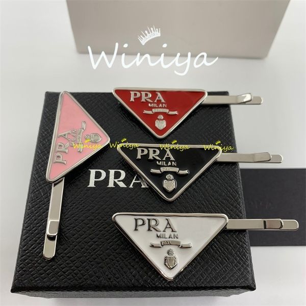 

12% off jewelry the new p inverted triangle letter korean side girl simple trend versatile one word clip net red same style hair accessories, Golden