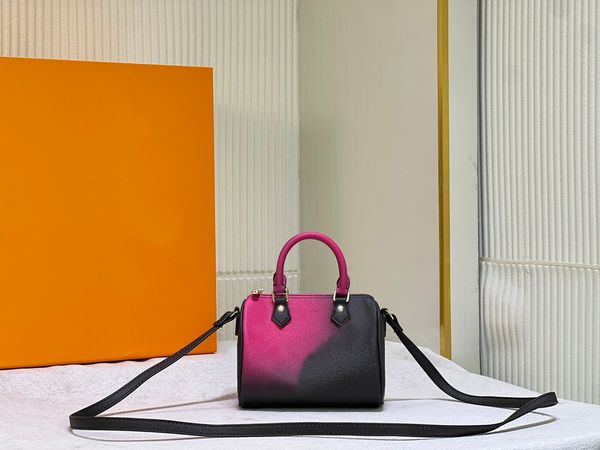

7a mirror quality nano speedy crossbody designer bag m61252 monograms coated canvas genuine leather single shoulder bags fashion mini handba