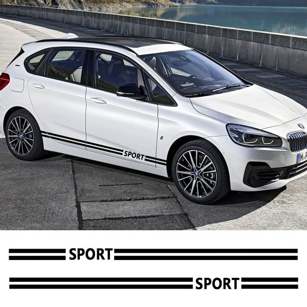 

2pcs car vinyl stickers auto for audi bmw hyundai vw golf lexus skoda nissan mini cooper sport styling auto tuning accessorie