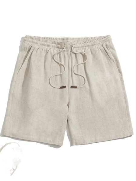 

men drawstring waist shorts n1ap#, White;black