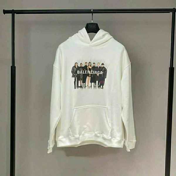 

2022 designer bal hoodies and coats band portrait hoodie g4ez, Black