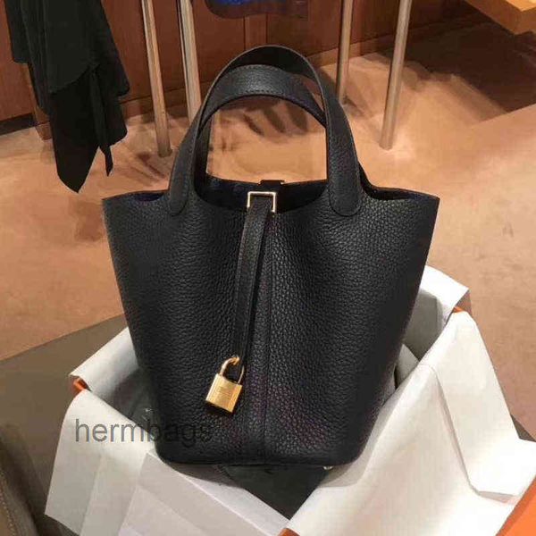 

evening women 2022 designer bags herme handbags cowhide litchi buckle basket bag portable bucket steamed stuffed 1 liw6