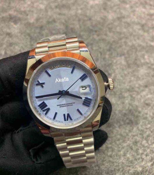 

uxury watch date gmt bp factory v3 version wristwatches r228206 40mm stainless steel 316l rome dial 2813 movement automatic mens watch watch, Slivery;brown