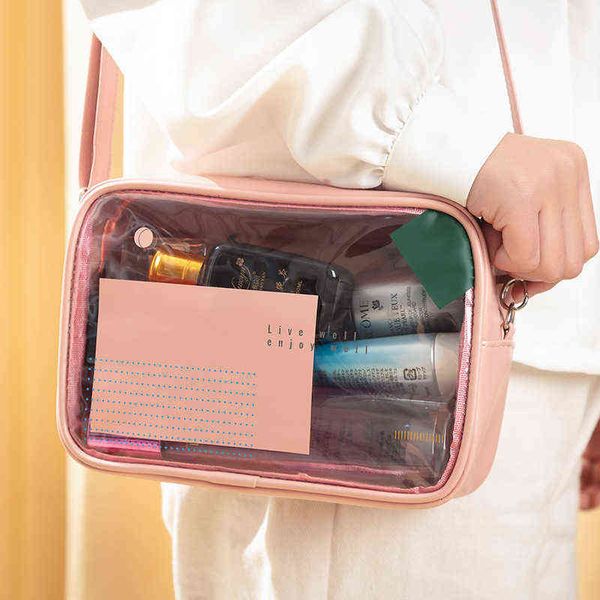 

pu single shoulder women's bag multifunctional travel portable cosmetic large capacity toiletries storage 220518