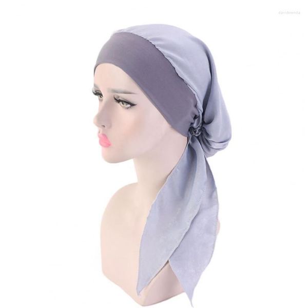 Visors elásticos Elastic Terrific Lace-up Design Women Headwraps Solid Color Lady Headwear Fácil de usar para o banheiro Davi22