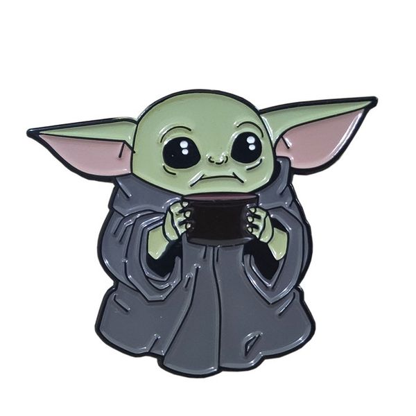 

green baby brooch cute anime movies games hard enamel pins collect metal cartoon brooch backpack hat bag collar lapel badges, Blue