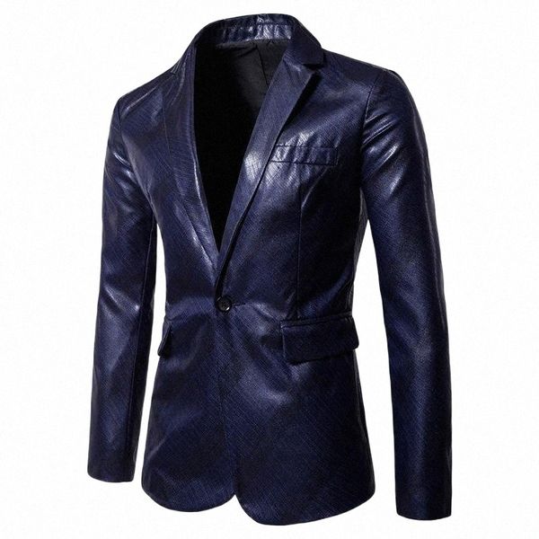 

men's suits & blazers plus size fashion men solid color suit coat autumn casual single breasted slim fit waterproof design n6en#, White;black