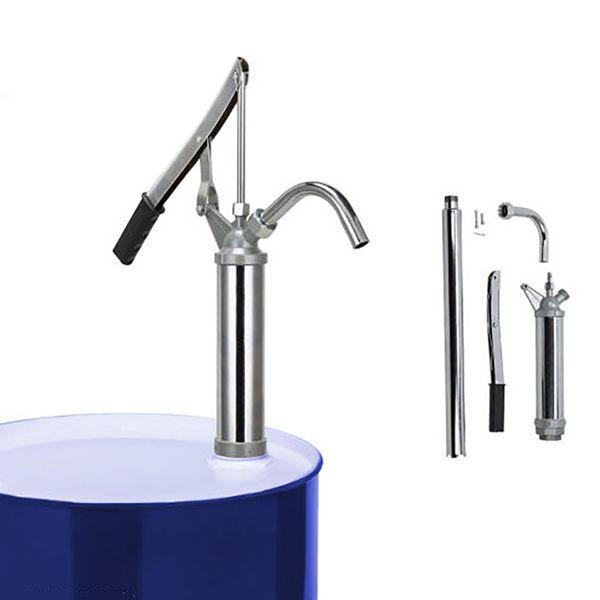 

chrome plated hand manual barrel oil pump 200l