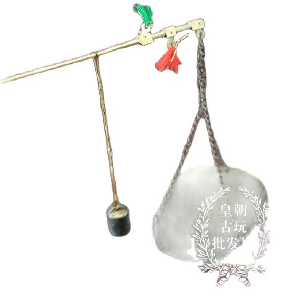 

chinese bronze chinese medicine steelyard scale, Black