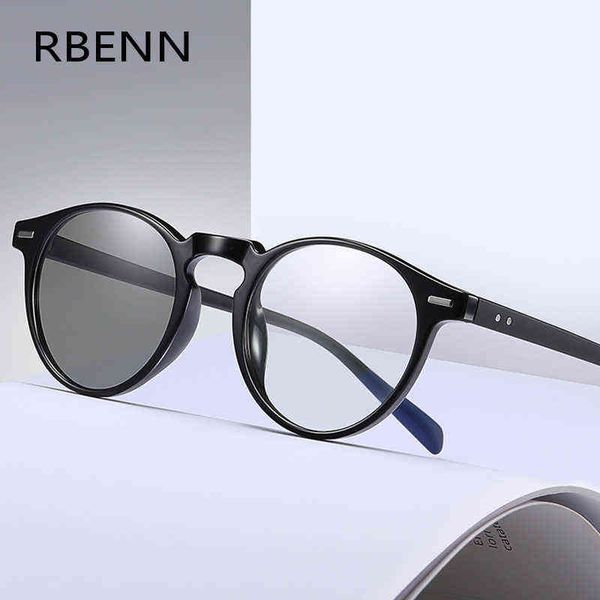 

sunglasses rbenn new pchromic reading glasses men anti blue light computer presbyopia eyeglasses change color eyewear +0.75 1.75 220321, White;black