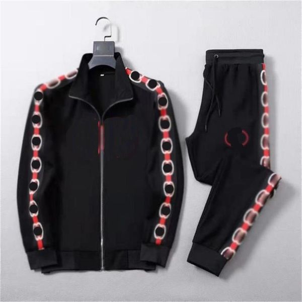 

men s tracksuits online celebrity sports suit 2022 autumn and winter new knitted velvet warm sportswear casual two-piece, Gray