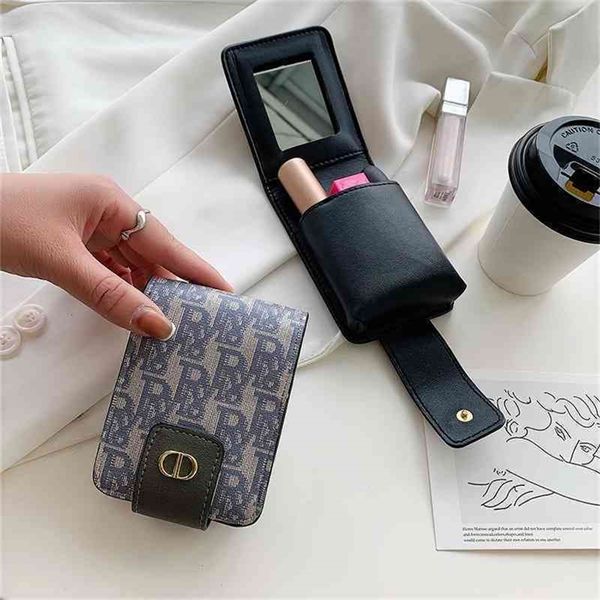 

autumn and winter poetry with mouth red envelope female family mini bag small fragrance buckle lipstick trumpet tide saso purses outlet onli, Red;black