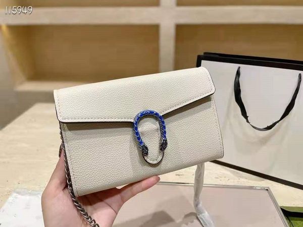 

new designer leather shoulder bag women's purse classic letter fashion chain bag