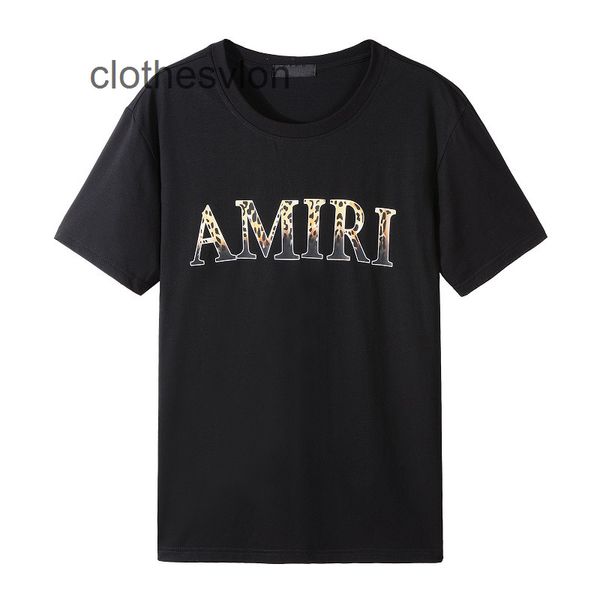 

designer t shirts mens fashion amirs 2226 summer cotton casual letter pattern clothes youth round neck short sleeve men's t-shirt, White;black