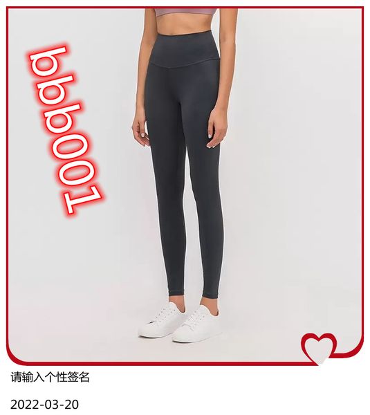 

l-85 naked material women yoga pants solid color sports gym wear leggings high waist elastic fitness lady overall tights workout, White;red