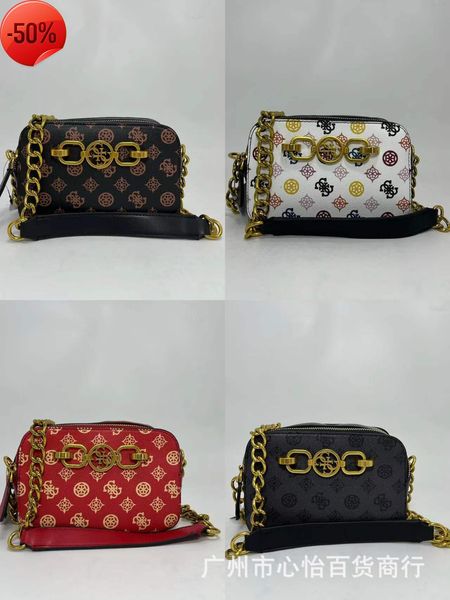 

fashion luxury designergs new family printed old flower chain small square single shoulder messenger women's bag