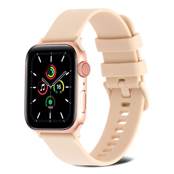 Apple Watch Strap Değiştirme İçin 49mm Silikon Saat Bandı Iwatch Serisi 8 7 6 5 4 3 2 SE 38mm 40mm 45mm Evrensel Renkli Kayışlar Akıllı Saatler Saatler Bantlar Teal USA UK